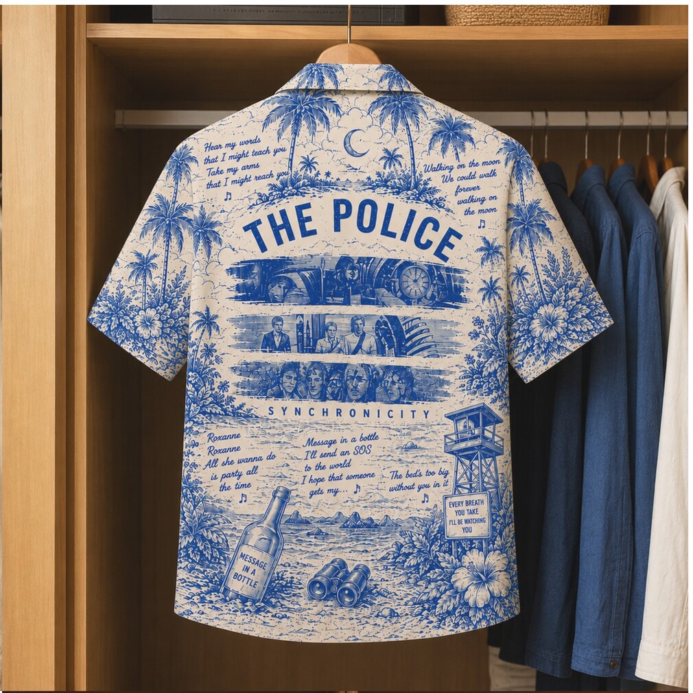 The Police Classic Rock Every Breath You Take Hawaiian Shirt The Police Classic Rock Every Breath You Take Hawaiian Shirt