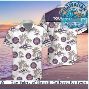Toulouse Palm Trees Tropical Beach Hawaiian Shirt