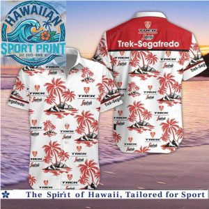 Trek Segafredo Cycling Team Palm Trees Beach Hawaiian Shirt