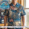 America 250th Birthday Wildflower Floral Patriotic Button Down Shirt America 250th Birthday Wildflower Floral Patriotic Button Down Shirt