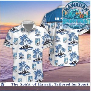 USLD Football Club Tropical Palm Trees Hawaiian Shirt