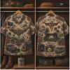 Van Halen Crossed Guitars Aint Talkin Bout Love Button Down Shirt Van Halen Crossed Guitars Aint Talkin Bout Love Button Down Shirt
