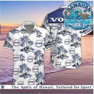 Volvo Logo Tropical Palm Beach Hawaiian Shirt
