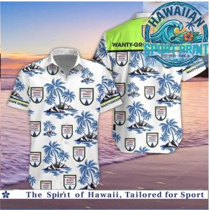 Wanty Groupe Gobert Cycling Team Palm Trees Beach Hawaiian Shirt