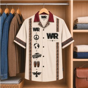 War Classic Rock Peace Eagle Graphic Desert Theme Button Up Shirt