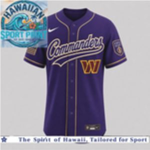 Washington Commanders National Purple Heart Day Honor The Brave Baseball Jersey