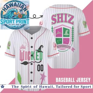 Wicked Shiz University Pinstripe Baseball Jersey