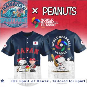 World Baseball Classic Japan Peanuts Snoopy Baseball Jersey