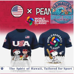 World Baseball Classic USA Peanuts Snoopy Baseball Jersey