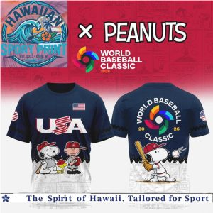 World Baseball Classic USA Peanuts Snoopy Baseball Jersey