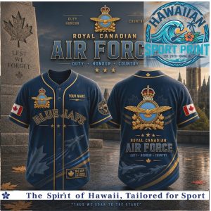 Royal Canadian Air Force Blue Jays Crest Baseball Jersey