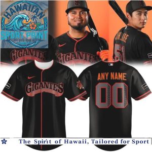 San Francisco Giants Baseball Jersey Custom Name Black