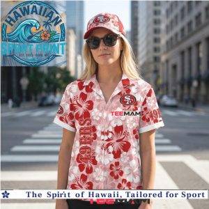 49ers Floral Hibiscus Football Team Summer Hawaiian Shirt