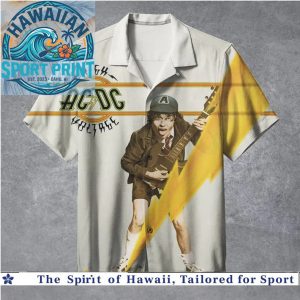 AC DC High Voltage Angus Young Rock Music Hawaiian Shirt