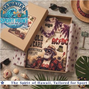 AC DC Thunderstruck Rock Band Tropical Summer Hawaiian Shirt