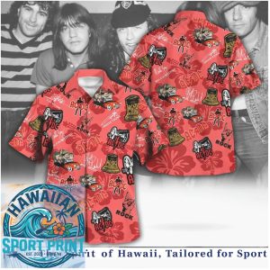 ACDC Classic Rock Band Members Summer Hawaiian Shirt