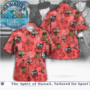 ACDC Classic Rock Band Members Summer Hawaiian Shirt