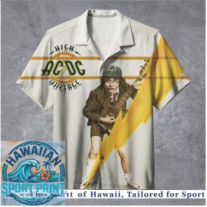 ACDC High Voltage Rock Band Lightning Bolt Classic Hawaiian Shirt