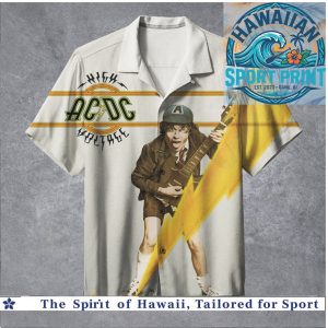ACDC High Voltage Rock Band Lightning Bolt Classic Hawaiian Shirt