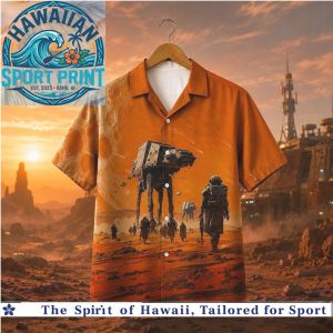 AT AT Walker Sci Fi Battle Desert Tropical Hawaiian Shirt