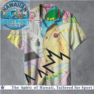 Abstract Geometric Art Pattern Summer Tropical Hawaiian Shirt