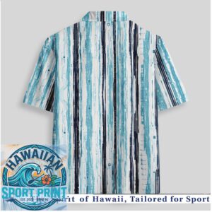 Abstract Tech Circuit Lines Cyberpunk Blue Summer Hawaiian Shirt