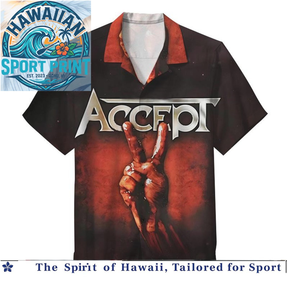 Accept Heavy Metal Band Vintage Album Art Hawaiian Shirt Accept Heavy Metal Band Vintage Album Art Hawaiian Shirt