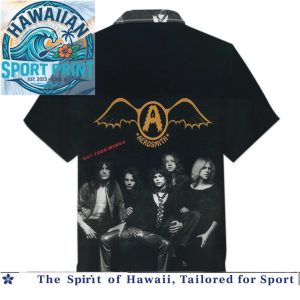 Aerosmith Classic Rock Band Vintage Wings Logo Music Aloha Shirt