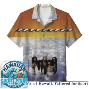Aerosmith Rock Band Vintage Logo Nine Lives Tour Hawaiian Shirt