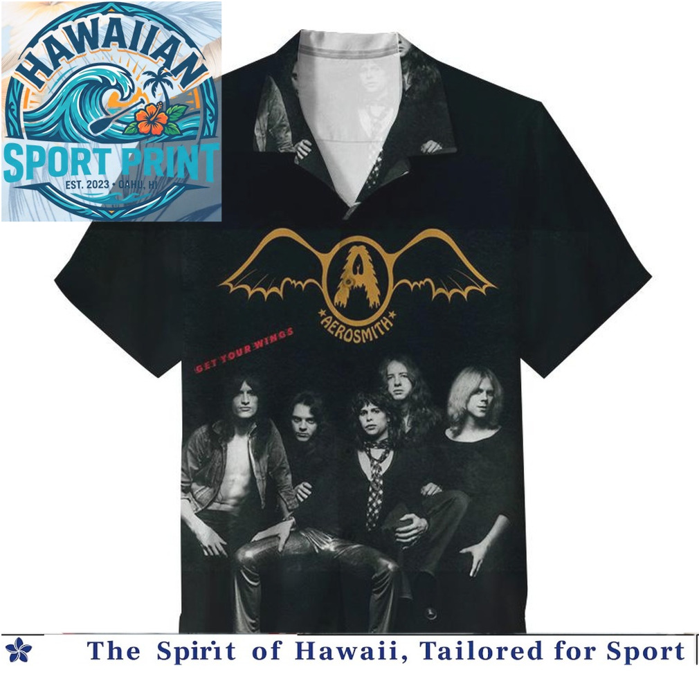 Aerosmith Rock Band Vintage Logo Nine Lives Tour Hawaiian Shirt Aerosmith Rock Band Vintage Logo Nine Lives Tour Hawaiian Shirt