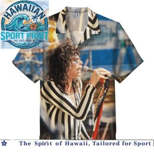 Aerosmith Steven Tyler Rock Concert Vintage Hawaiian Shirt