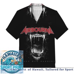Airbourne Hard Rock Band Skull Aviator Graphic Hawaiian Shirt