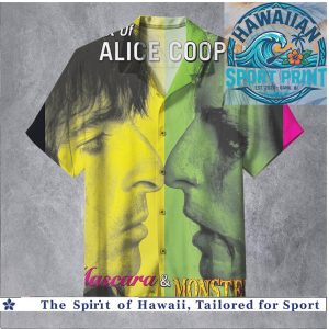 Alice Cooper Mascara & Monsters Rock Concert Summer Hawaiian Shirt