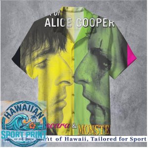 Alice Cooper Mascara & Monsters Rock Concert Summer Hawaiian Shirt