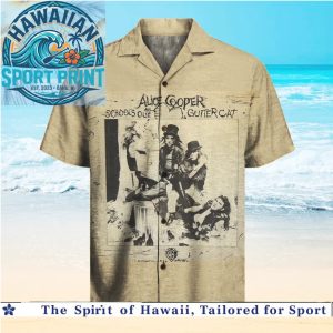 Alice Cooper School’s Out Rock Band Graphic Hawaiian Shirt