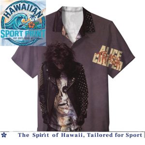 Alice Cooper Shock Rock Legend Concert Tour Aloha Shirt