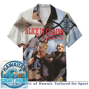 Alice In Chains Grunge Rock Band Vintage Hawaiian Shirt