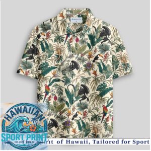 Alien Xenomorph Jungle Tropic Wildlife Adventure Hawaiian Shirt