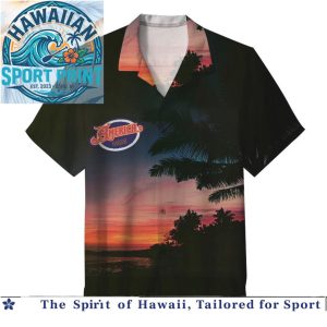 America Band Sunset Palm Tree Vintage Music Hawaiian Shirt