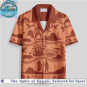 Ancient Greek Mythology The Odyssey Terracotta Hawaiian Shirt