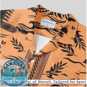 Ancient Greek Pottery Orange Black Heritage Vintage Hawaiian Shirt