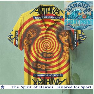 Anthrax State of Euphoria Metal Band Graphic Hawaiian Shirt