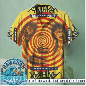 Anthrax State of Euphoria Metal Band Graphic Hawaiian Shirt