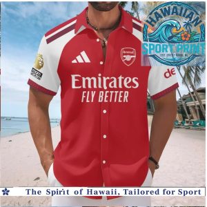 Arsenal FC The Gunners Premier League Champions Soccer Hawaiian Shirt