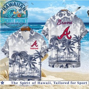 Atlanta Braves Palm Tree Tropical Summer Hawaiian Shirt