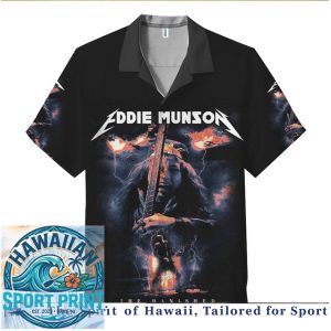 Eddie Munson The Banished Stranger Things Metal Hawaiian Shirt