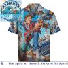 Vintage Circus Pin Up Girl Swings Artistic Tropical Summer Hawaiian Shirt Vintage Circus Pin Up Girl Swings Artistic Tropical Summer Hawaiian Shirt