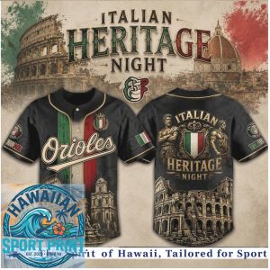 Baltimore Baseball Italian Heritage Night Rome Colosseum Baseball Jersey