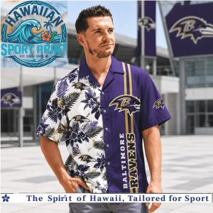 Baltimore Ravens Football Tropical Summer Hawaiian Shirt Beach