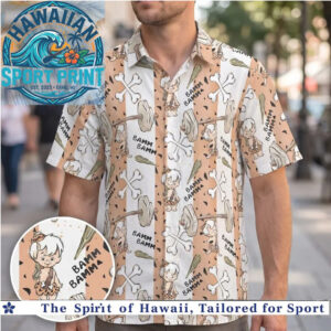 Bamm Bamm Rubble Caveman Stones Primitive Hawaiian Shirt